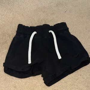 Hollister Black Kids Shorts with White Accents